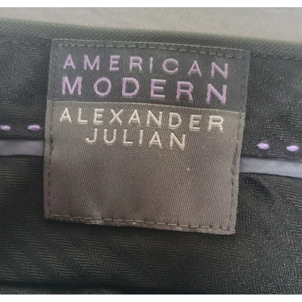 Alexander Julian American Modern Men's Pants 34x30 Charcoal Dress Slacks Trouser